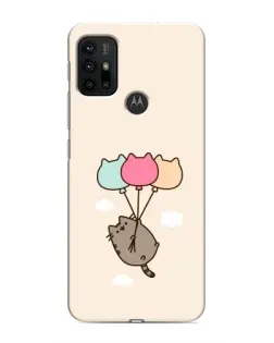 Чехол для Motorola MOTO G30 с картинкой «Пушин на шариках»
