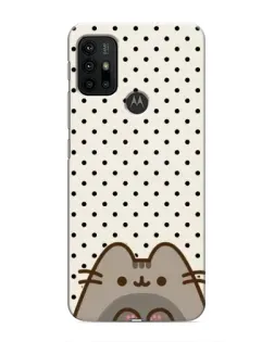 Чехол для Motorola MOTO G30 с картинкой «Пушин в горошек»