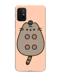 Чехол для Motorola MOTO G30 с картинкой «Пушин пузиком кверху»