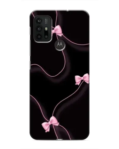 Чехол для Motorola MOTO G30 с картинкой «Розовые ленты»