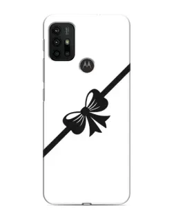Чехол для Motorola MOTO G30 с картинкой «Диагональный бант»