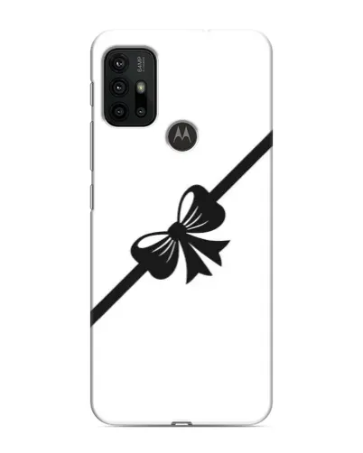 Чехол для Motorola MOTO G30 с картинкой «Диагональный бант»