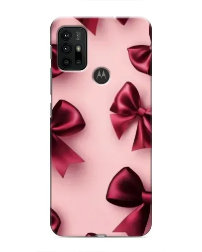 Чехол для Motorola MOTO G30 с картинкой «Бордовый атлас»