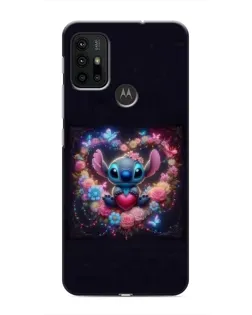 Чохол для Motorola MOTO G30 з картинкою «Stitch у квітах» Чохол для Motorola MOTO G30 з картинкою «Stitch у квітах»