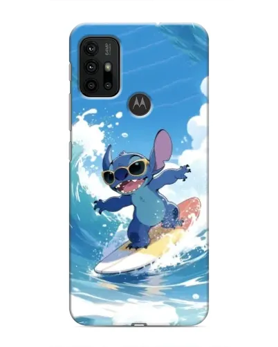 Чохол для Motorola MOTO G30 з картинкою «Стіч на хвилі»