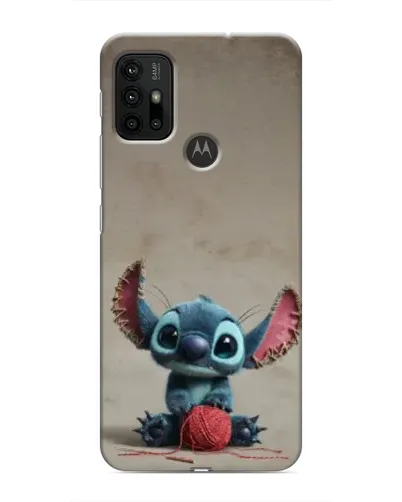 Чохол для Motorola MOTO G30 з картинкою «Стіч на чоричневому фоні»