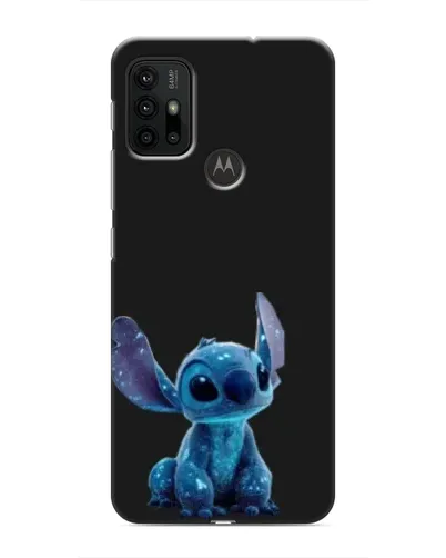 Чохол для Motorola MOTO G30 з картинкою «Стіч на чорному»