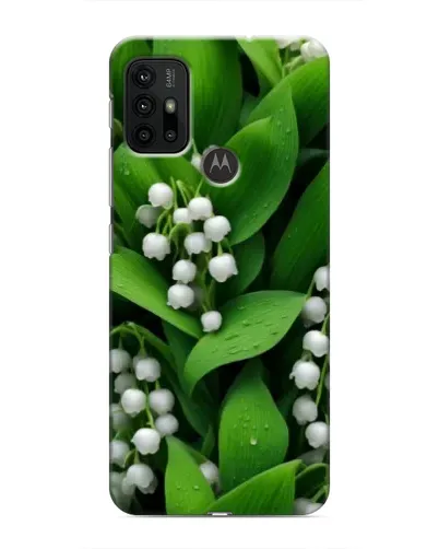Чехол для Motorola MOTO G30 с картинкой «Ландыши в зелени»