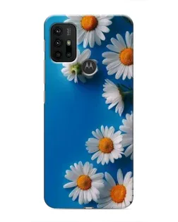Чехол для Motorola MOTO G30 с картинкой «Белоснежные маргаритки»