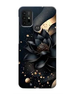 Чехол для Motorola MOTO G30 с картинкой «Черный лотос»