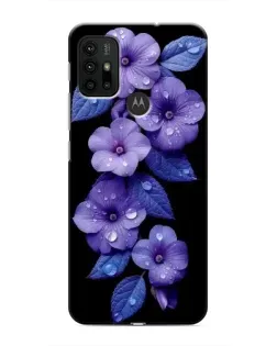 Чохол для Motorola MOTO G30 з картинкою «Фіолетові квіти з росою» Чохол для Motorola MOTO G30 з картинкою «Фіолетові квіти з росою»