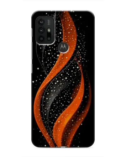 Чехол для Motorola MOTO G30 с картинкой «Огненная звездная волна»