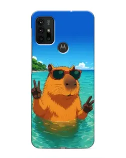 Чохол для Motorola MOTO G30 з картинкою «Морська капібара»