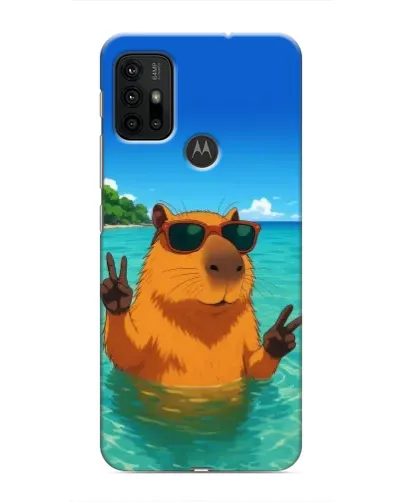 Чохол для Motorola MOTO G30 з картинкою «Морська капібара»