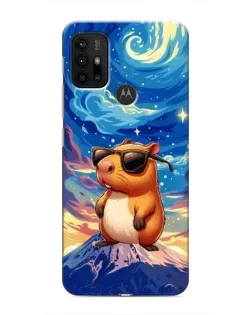 Чохол для Motorola MOTO G30 з картинкою «Капібара Ван Гога»