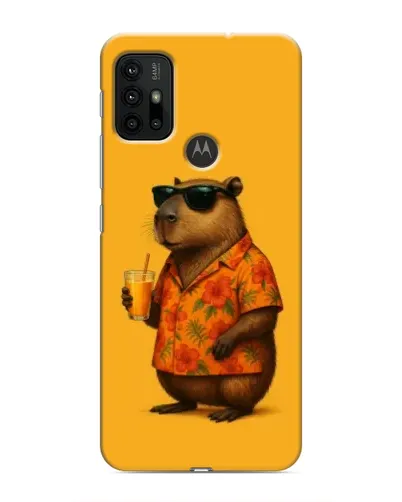 Чохол для Motorola MOTO G30 з картинкою «Капібара на відпочинку»