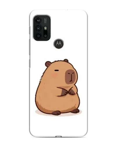 Чохол для Motorola MOTO G30 з картинкою «Товстенька капібара»