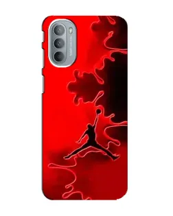 Чехол для Motorola MOTO G31 с картинкой «Jordan Red Smoke»