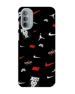 Чехол для Motorola MOTO G31 с картинкой «Nike Mix Pattern»