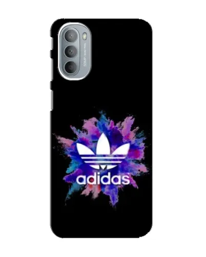 Чехол для Motorola MOTO G31 с картинкой «Взрыв красок Adidas»