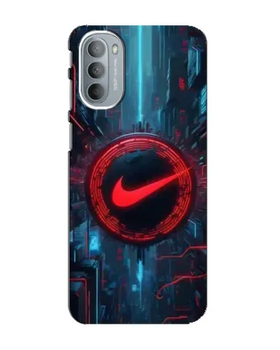 Чехол для Motorola MOTO G31 с картинкой «Техногенный стиль Nike»