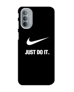 Чехол для Motorola MOTO G31 с картинкой «Классический принт Nike»