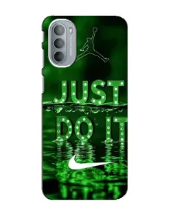 Чехол для Motorola MOTO G31 с картинкой «Зеленый неоновый Nike»