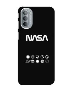 Чехол для Motorola MOTO G31 с картинкой «NASA — технический принт»