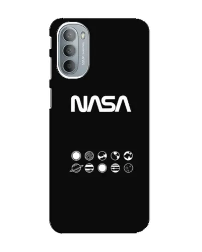 Чехол для Motorola MOTO G31 с картинкой «NASA — технический принт»