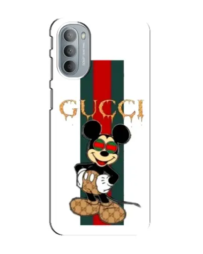 Чехол для Motorola MOTO G31 с картинкой «Микки Маус Gucci — полосы» Чехол для Motorola MOTO G31 с картинкой «Микки Маус Gucci — полосы»