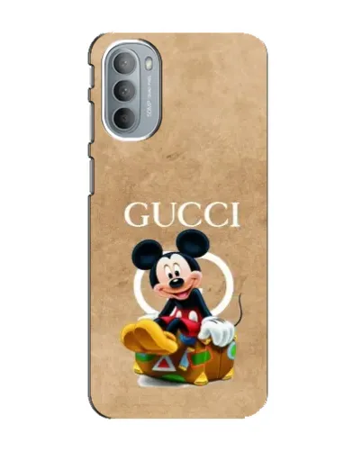Чехол для Motorola MOTO G31 с картинкой «Микки Маус Gucci — крафт» Чехол для Motorola MOTO G31 с картинкой «Микки Маус Gucci — крафт»