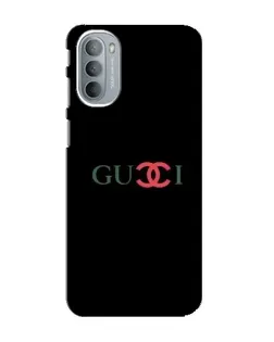 Чехол для Motorola MOTO G31 с картинкой «Gucci — красный градиент»