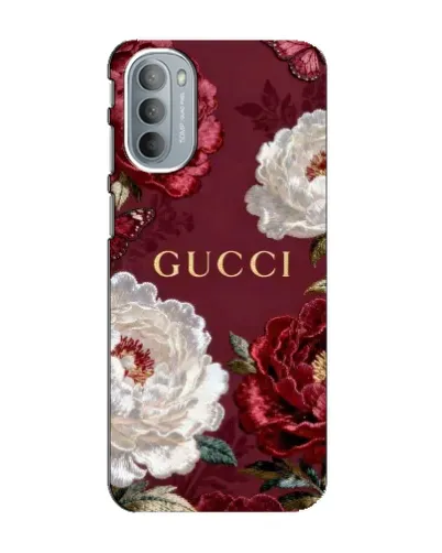 Чехол для Motorola MOTO G31 с картинкой «Gucci — бордовые розы» Чехол для Motorola MOTO G31 с картинкой «Gucci — бордовые розы»