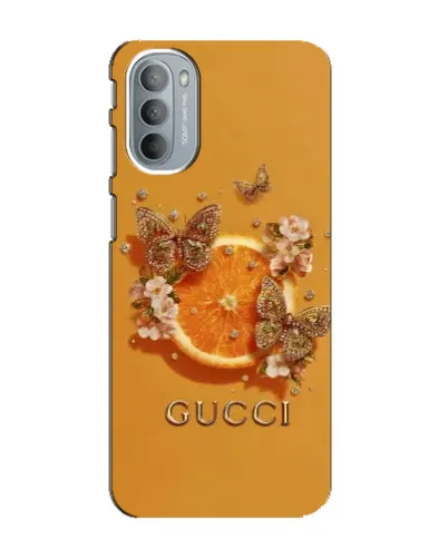 Чехол для Motorola MOTO G31 с картинкой «Gucci — золотые бабочки» Чехол для Motorola MOTO G31 с картинкой «Gucci — золотые бабочки»