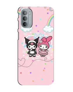 Чехол для Motorola MOTO G31 с картинкой «My Melody и Kuromi»