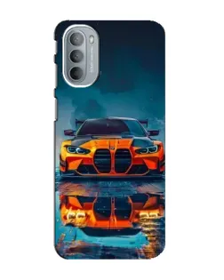 Чехол для Motorola MOTO G31 с картинкой «BMW — золотая эмблема»