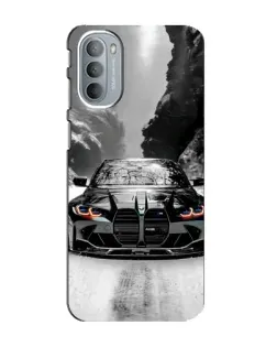 Чехол для Motorola MOTO G31 с картинкой «BMW — акварельный дрифт»