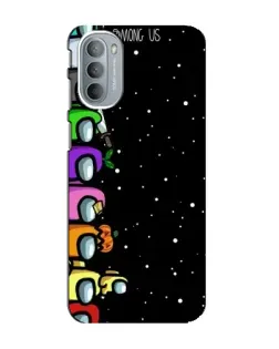 Чехол для Motorola MOTO G31 с картинкой «Команда Among Us»