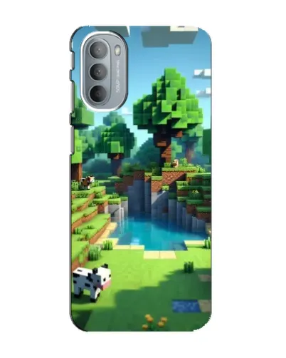 Чехол для Motorola MOTO G31 с картинкой «Minecraft летний день»