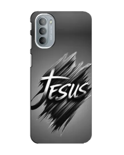 Чехол для Motorola MOTO G31 с картинкой «Надпись Jesus Graffiti»
