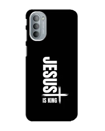 Чехол для Motorola MOTO G31 с картинкой «Вертикаль веры Jesus»