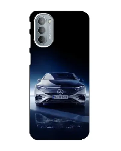 Чехол для Motorola MOTO G31 с картинкой «Ночной Mercedes EQ»
