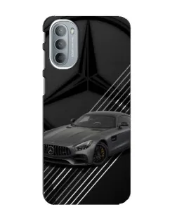 Чехол для Motorola MOTO G31 с картинкой «Mercedes AMG — графика»