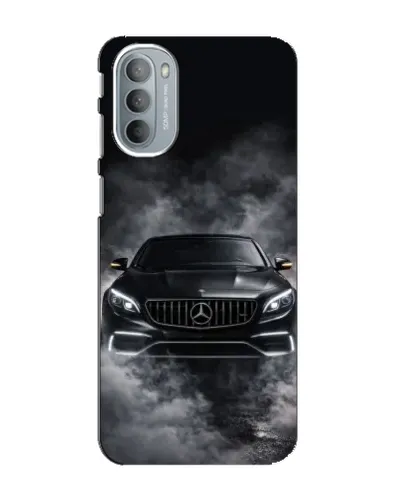 Чехол для Motorola MOTO G31 с картинкой «Mercedes в дыму»