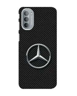 Чехол для Motorola MOTO G31 с картинкой «Карбоновый Mercedes стиль»
