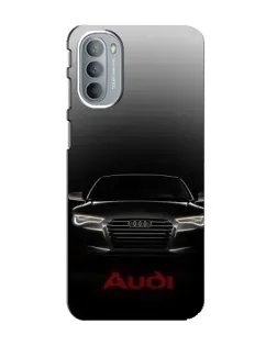 Чехол для Motorola MOTO G31 с картинкой «Audi — градиентный контур»