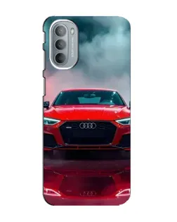 Чехол для Motorola MOTO G31 с картинкой «Audi RS — красный стиль»