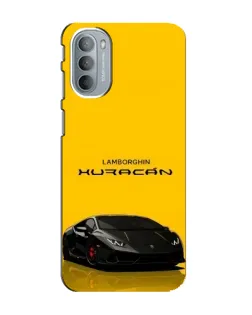 Чехол для Motorola MOTO G31 с картинкой «Lamborghini Huracan черный»