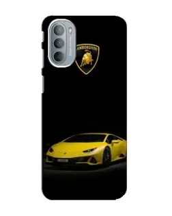 Чехол для Motorola MOTO G31 с картинкой «Lamborghini желтый акцент»