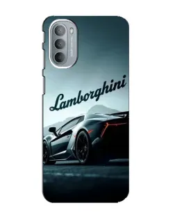 Чехол для Motorola MOTO G31 с картинкой «Классическая надпись Lamborghini»